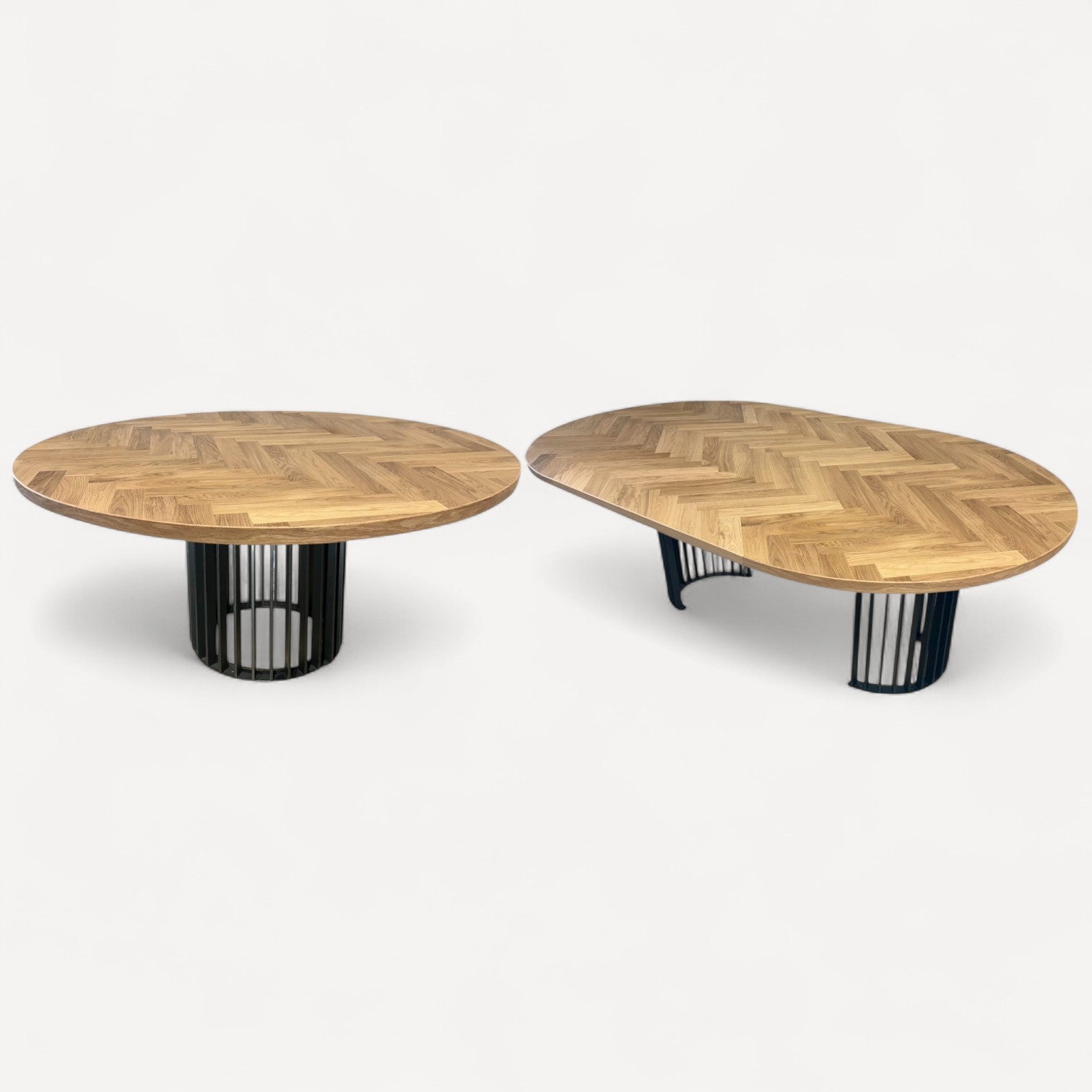 Sildebensbord m. metal sokkelfod + (0-2 tillægsplader)