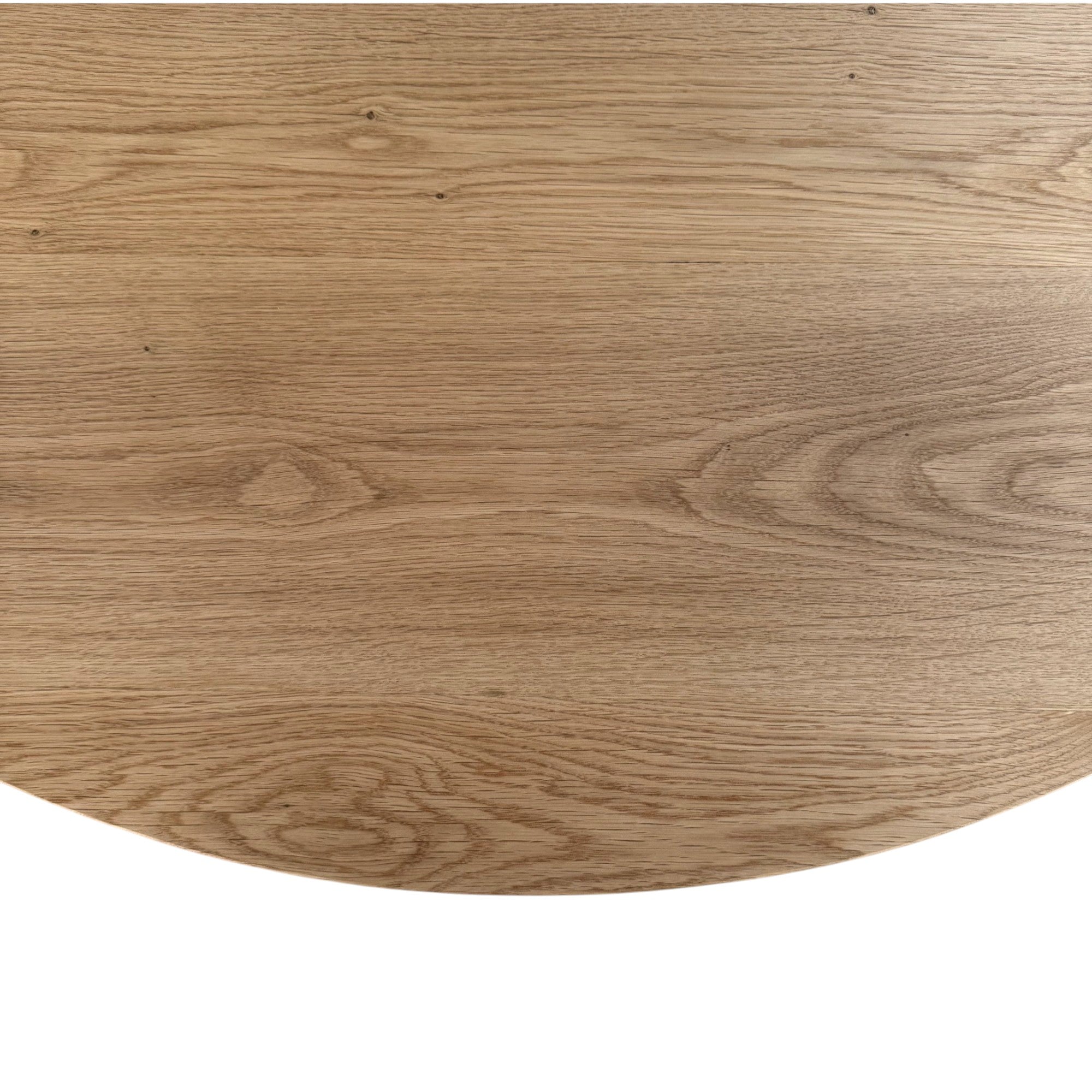 Rundt plankebord m. metal sokkelfod + (0-2 tillægsplader)