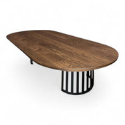 Ovalformet plankebord m. metal sokkelfod