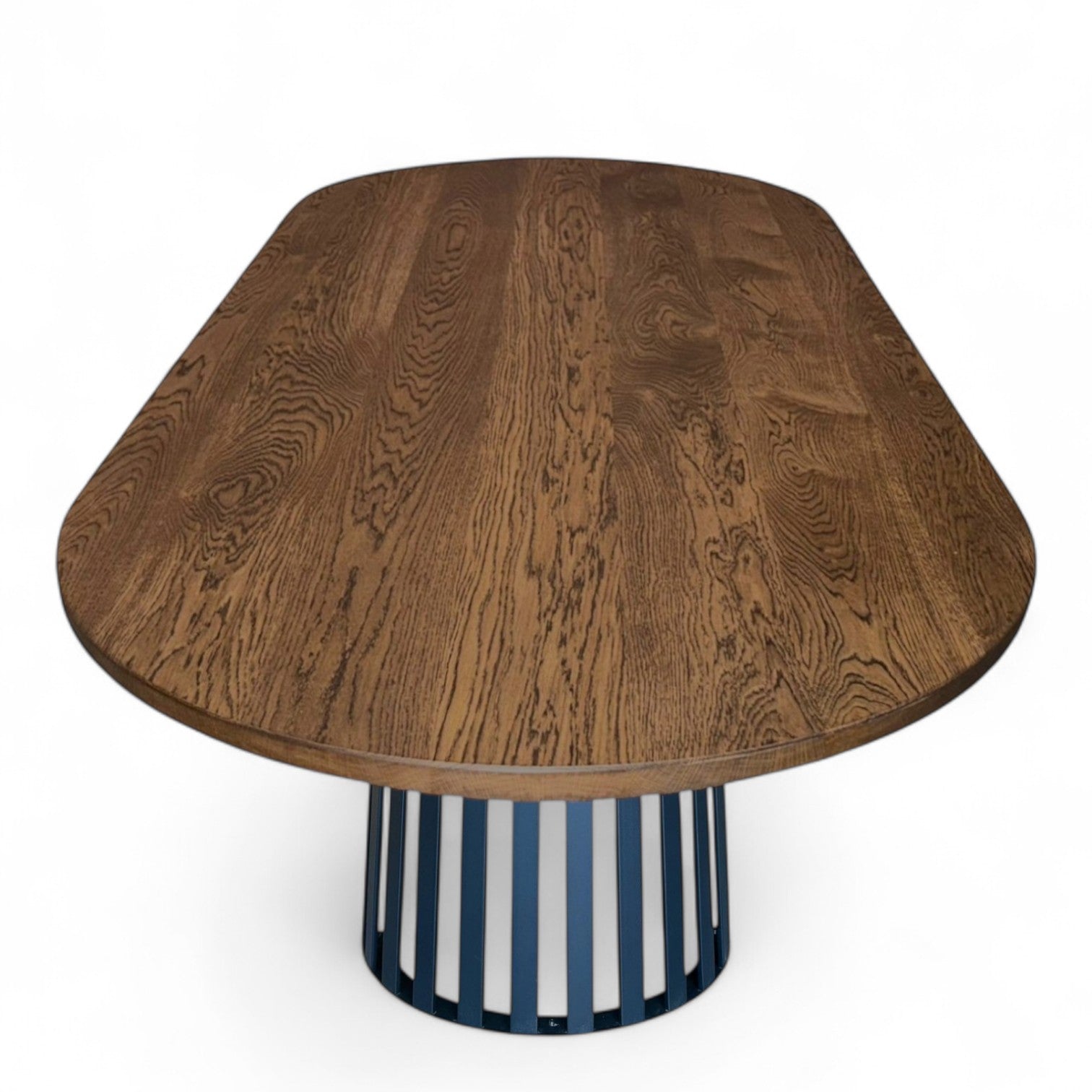 Ovalformet plankebord m. metal sokkelfod