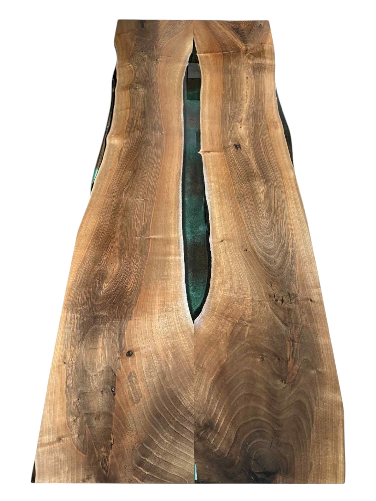 Valnød m. epoxy 117x300 cm